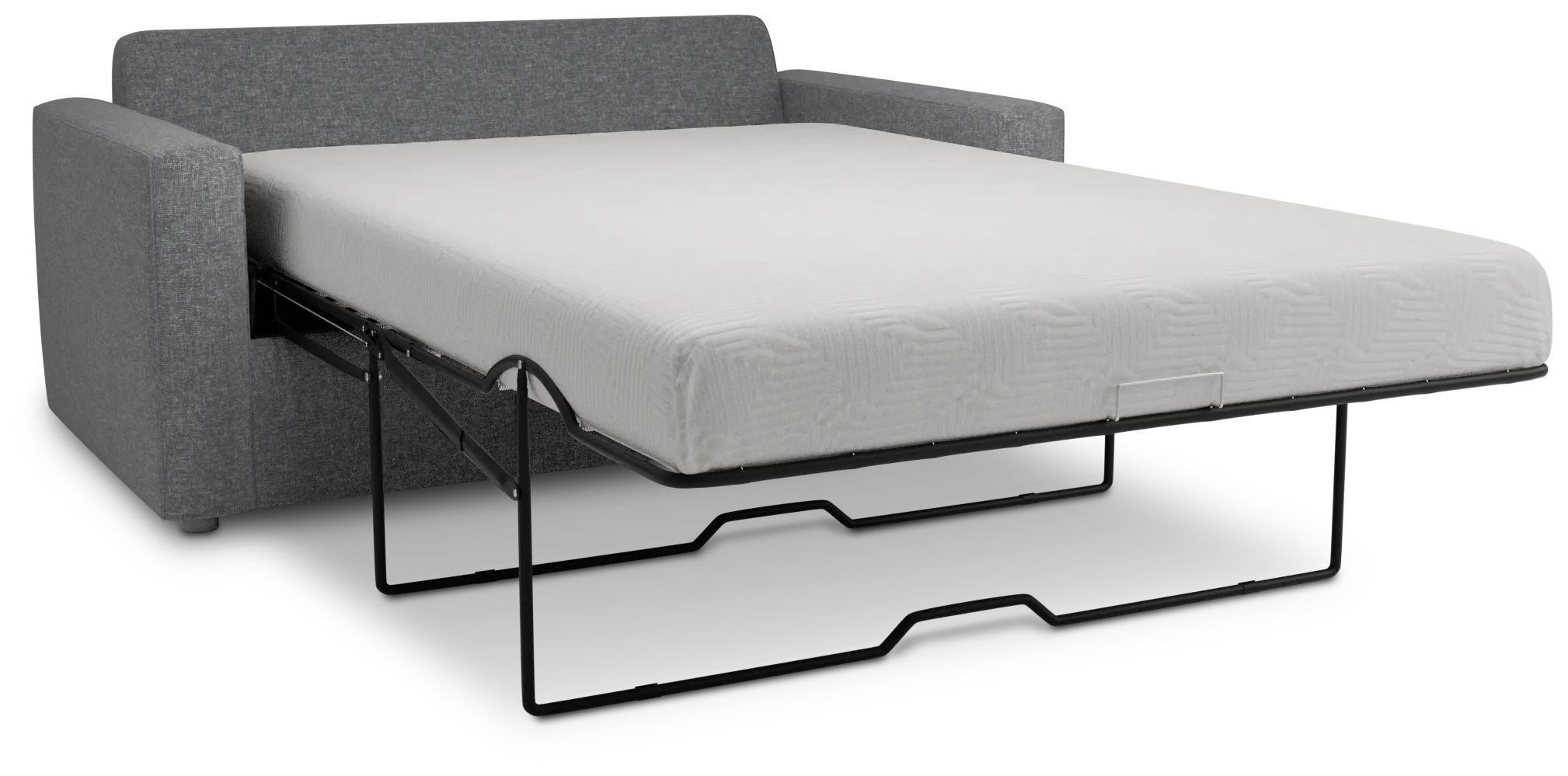 Siesta Delray Dark Gray Fabric Memory Foam Sleeper