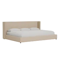 Captiva Elite Light Taupe 48" Upholstered Shelter Bed