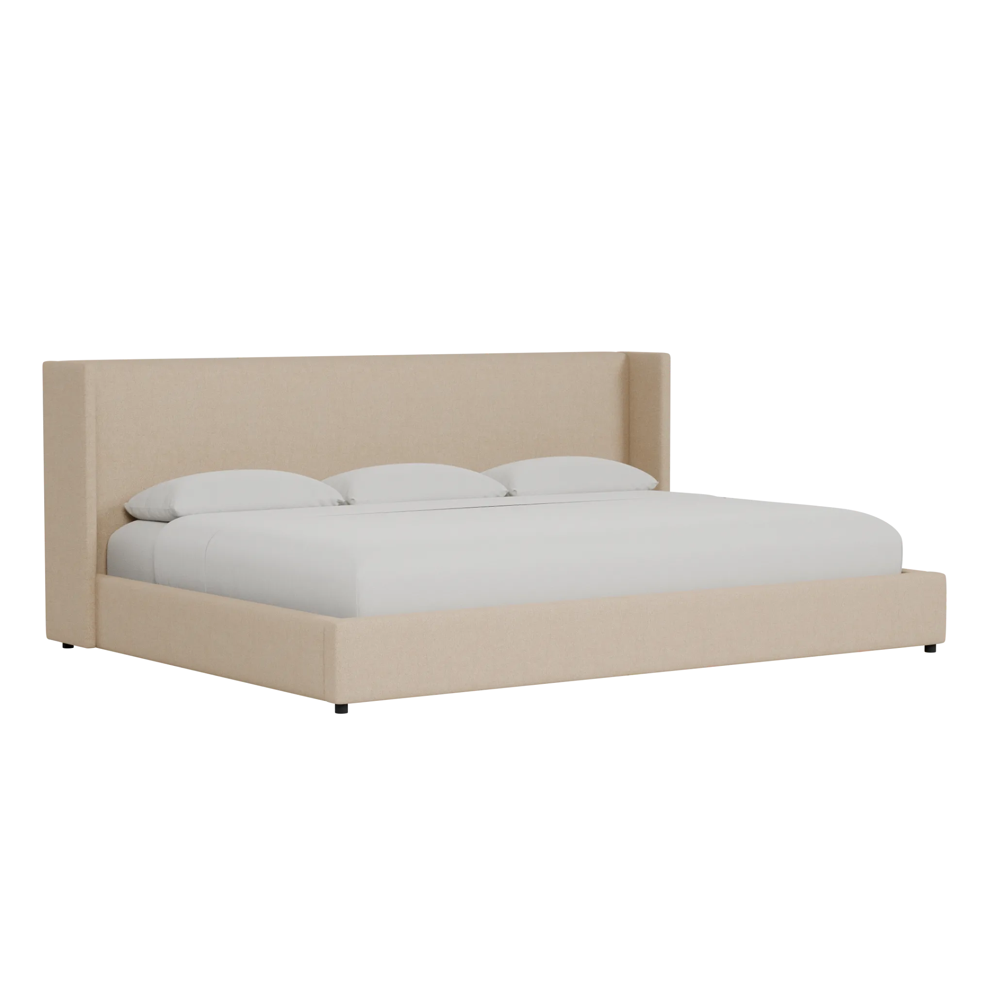 Captiva Elite Light Taupe 48" Upholstered Shelter Bed