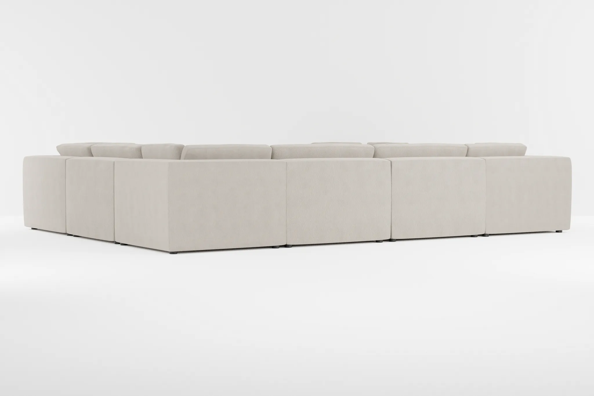 Destin Revenue Beige Fabric 8-piece Modular Sectional