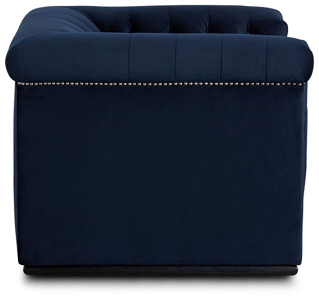 Blair Dark Blue Micro Chair (2)