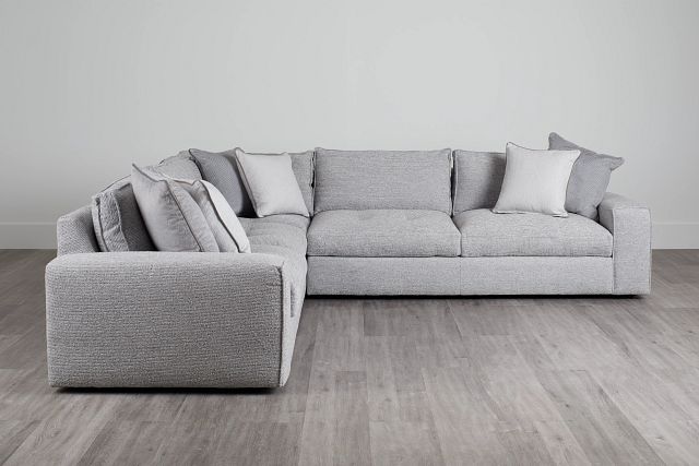 Nest Gray Fabric Small Two-arm Sectional