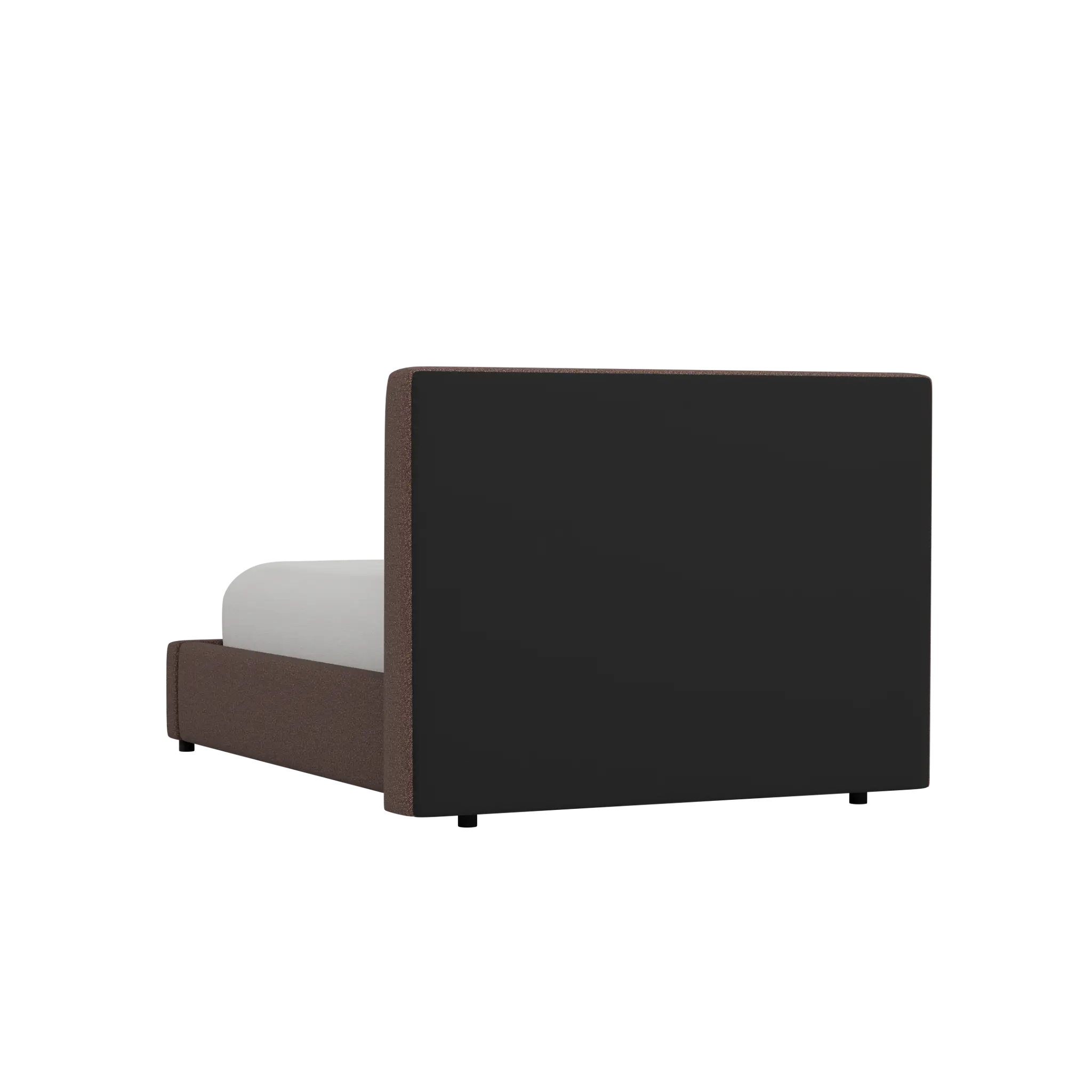 Grayton Elite Dark Brown 44" Upholstered Platform Bed Grayton Elite Dark Brown 44" Upholstered Platform Bed