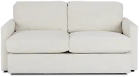 Noah Ivory Fabric Loveseat
