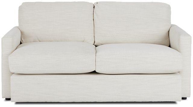 Noah Ivory Fabric Loveseat