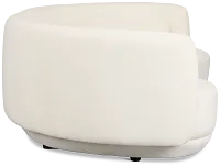 Presley White Fabric 2-piece Modular Sectional