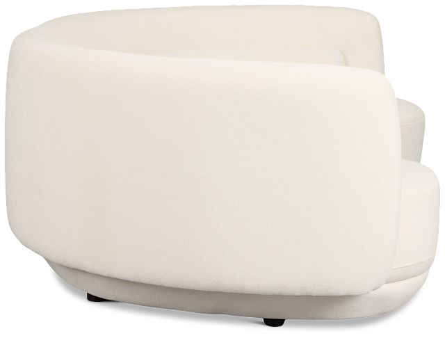 Presley White Fabric 2-piece Modular Sectional