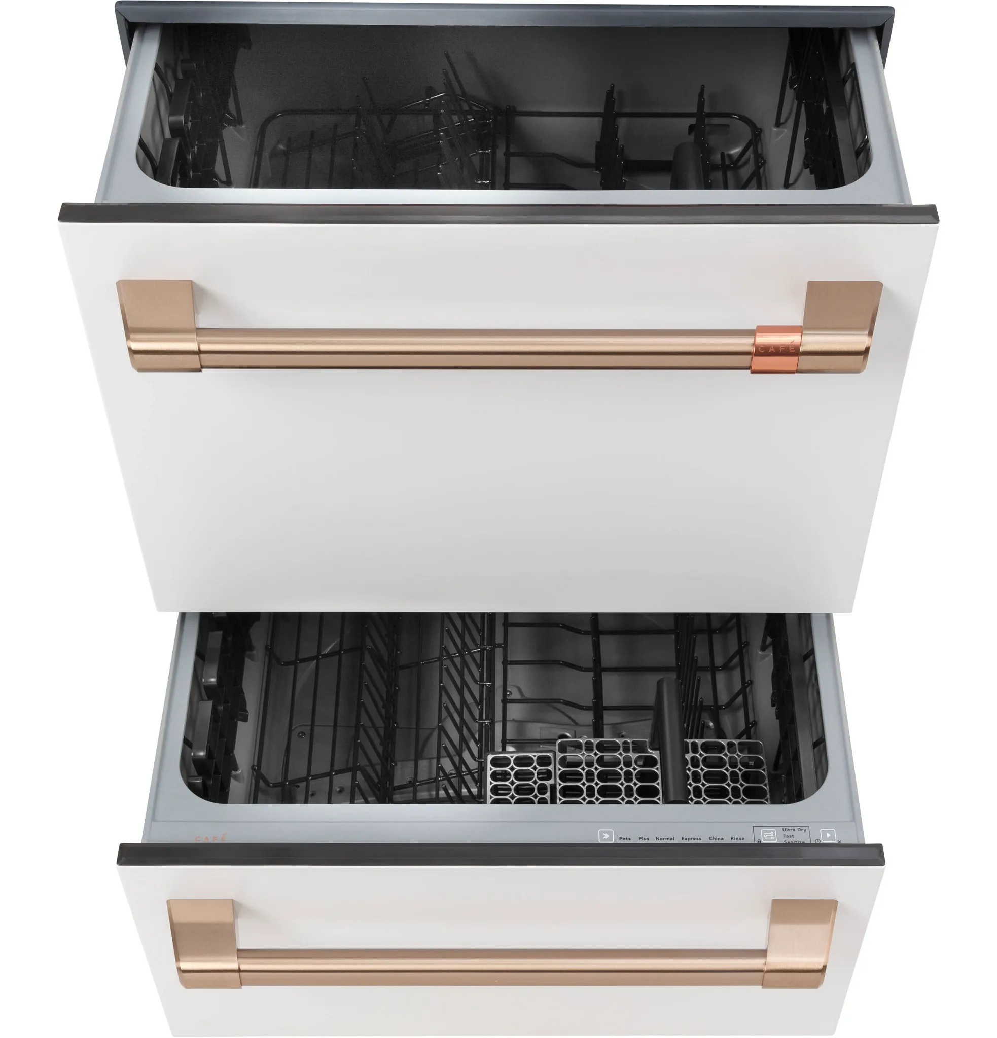 Cafe 420 Series White 2-drawer Built In Dishwasher