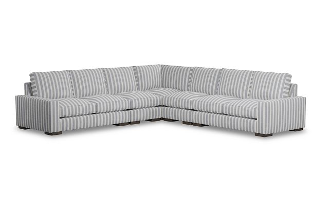 Edgewater Sea Lane Dark Blue Large Two-arm Sectional