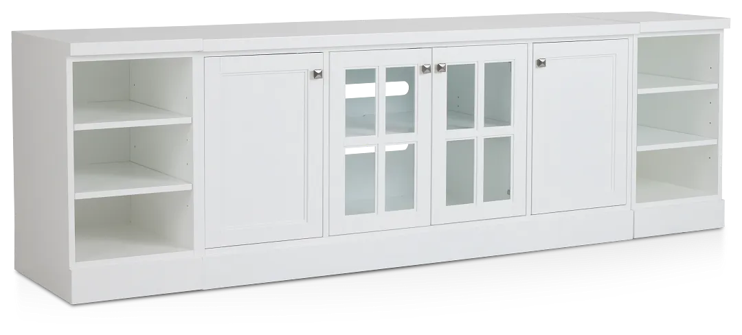 Newport White 96" Tv Stand