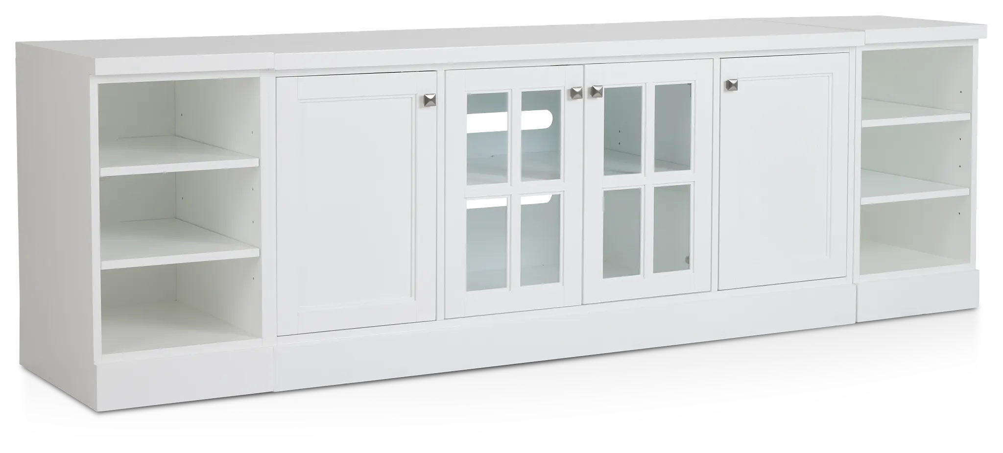 Newport White 96" Tv Stand