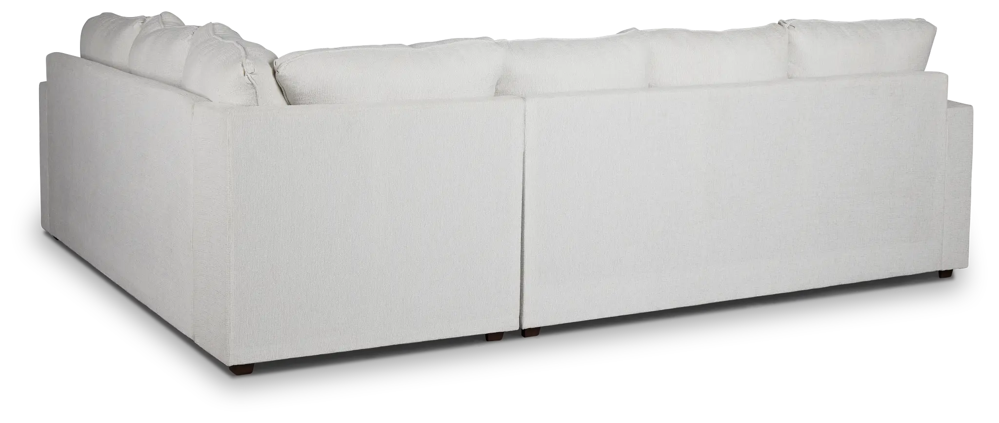 Avalon White Fabric Left Chaise Sectional Avalon White Fabric Left Chaise Sectional