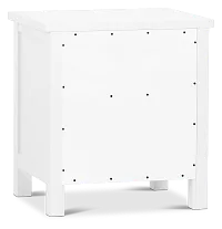 Charleston White 1-drawer Nightstand