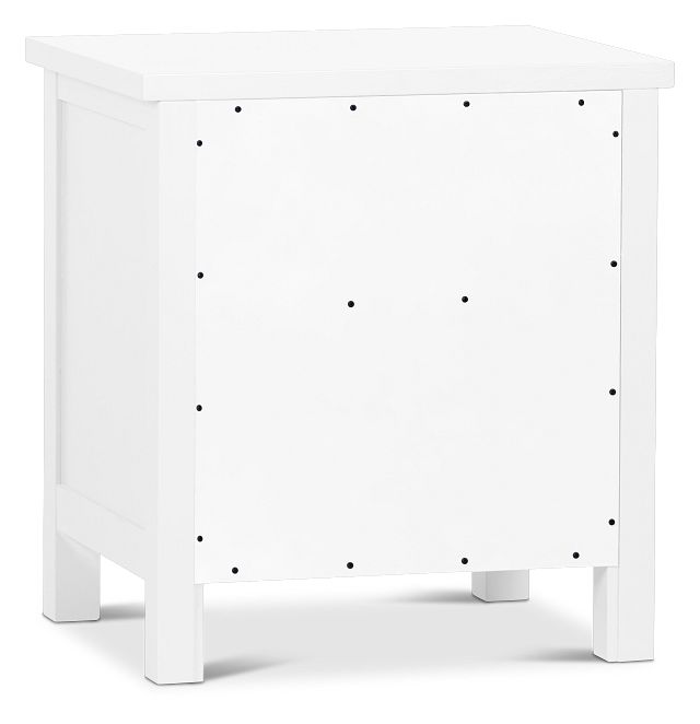 Charleston White 1-drawer Nightstand