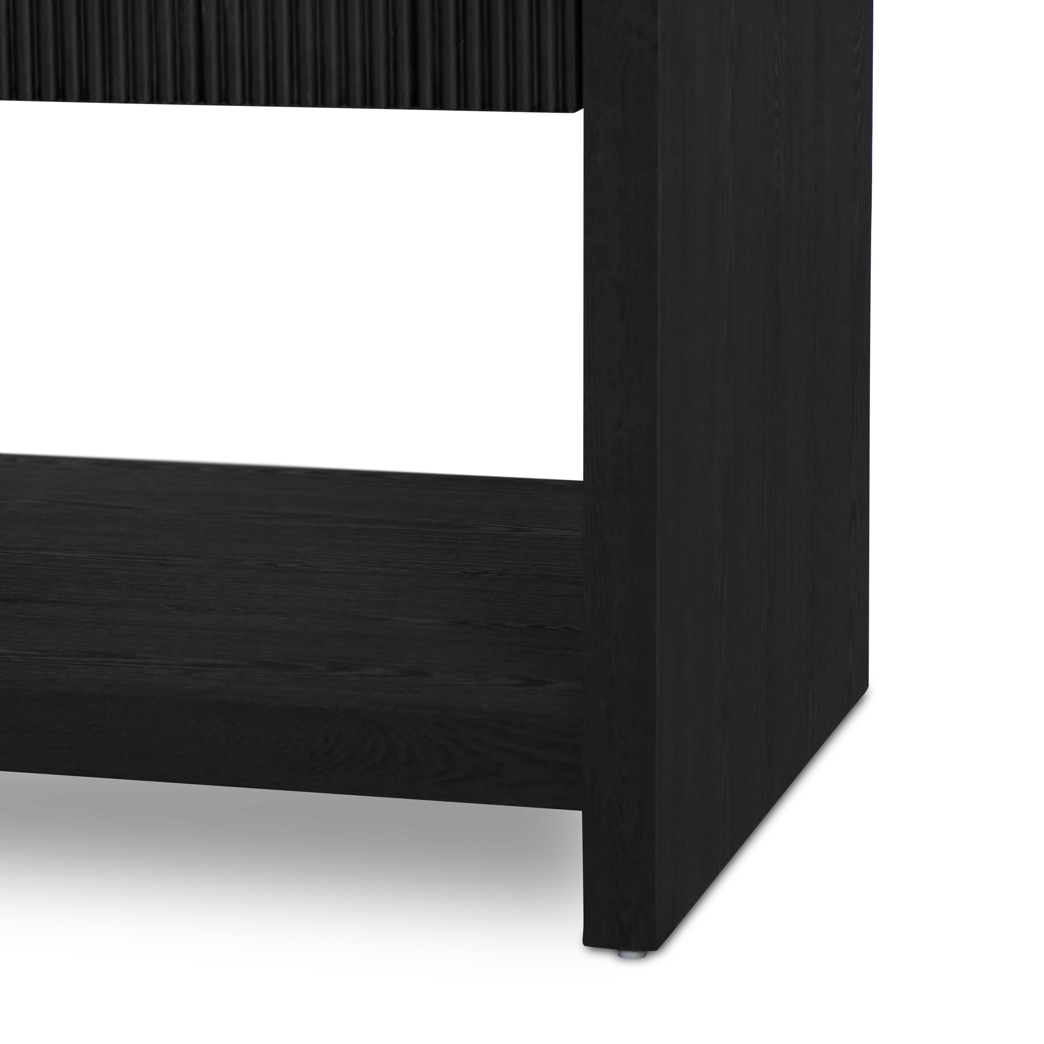 Lyndie Black Drawer Square End Table