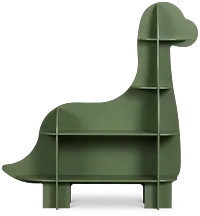 Dinosaur Green Storage Bookcase
