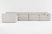 Destin Lucy Light Beige Fabric 6-piece Modular Sectional