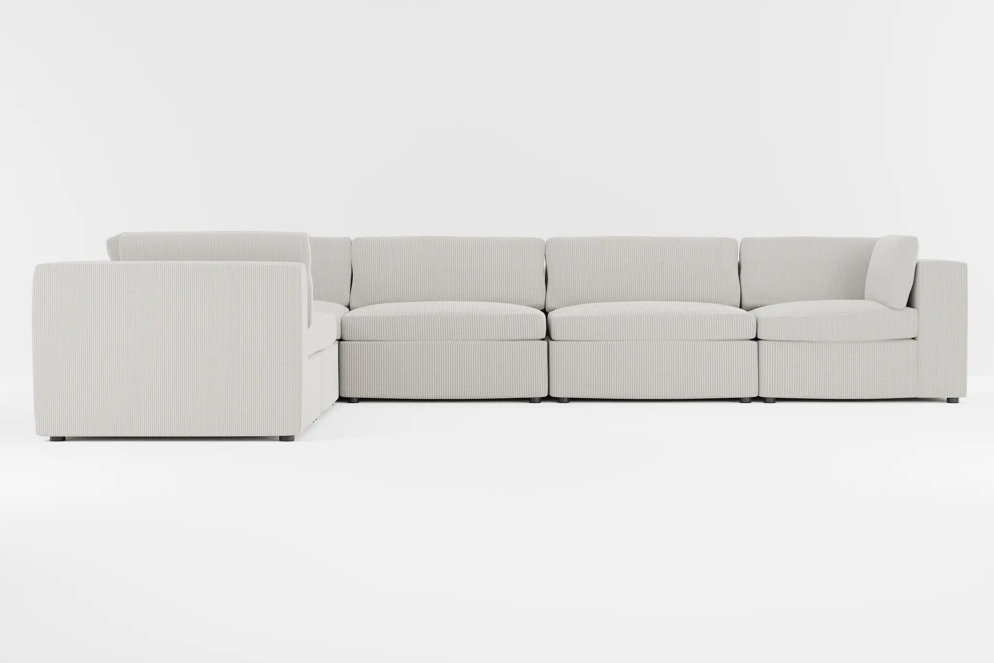 Destin Lucy Light Beige Fabric 6-piece Modular Sectional Destin Lucy Light Beige Fabric 6-piece Modular Sectional