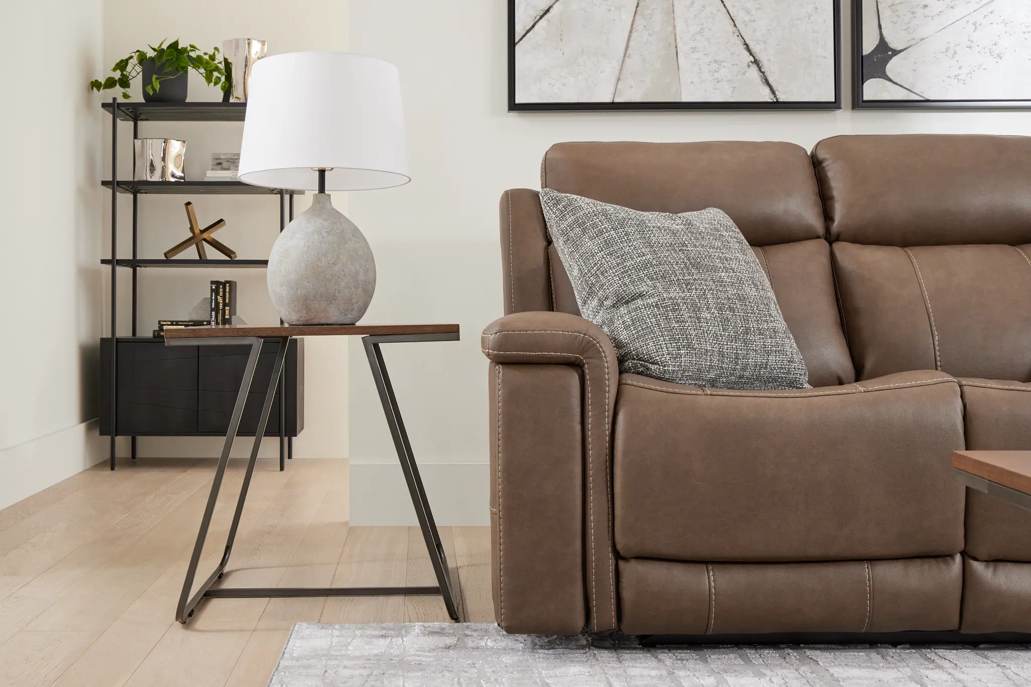 Jayden Brown Micro Power Reclining Sofa Jayden Brown Micro Power Reclining Sofa