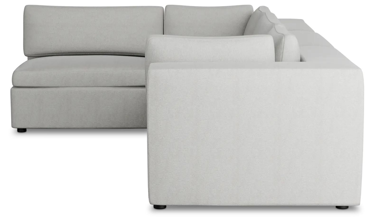 Destin Sutton Gray Fabric 4-piece Modular Sectional Destin Sutton Gray Fabric 4-piece Modular Sectional