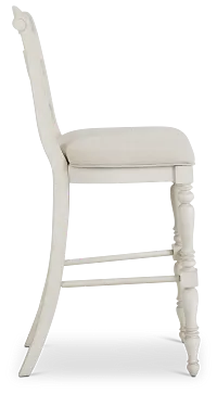 Savannah Ivory 30" Upholstered Barstool