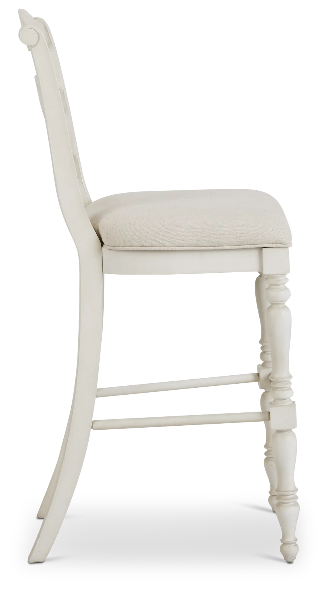 Savannah Ivory 30" Upholstered Barstool
