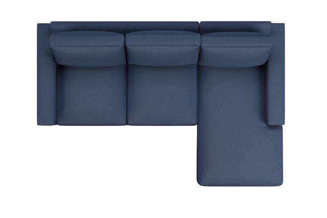 Edgewater Revenue Dark Blue Right Chaise Sectional