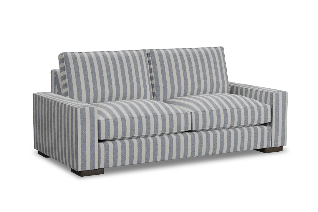Edgewater Sea Lane Dark Blue 84" Sofa W/ 2 Cushions