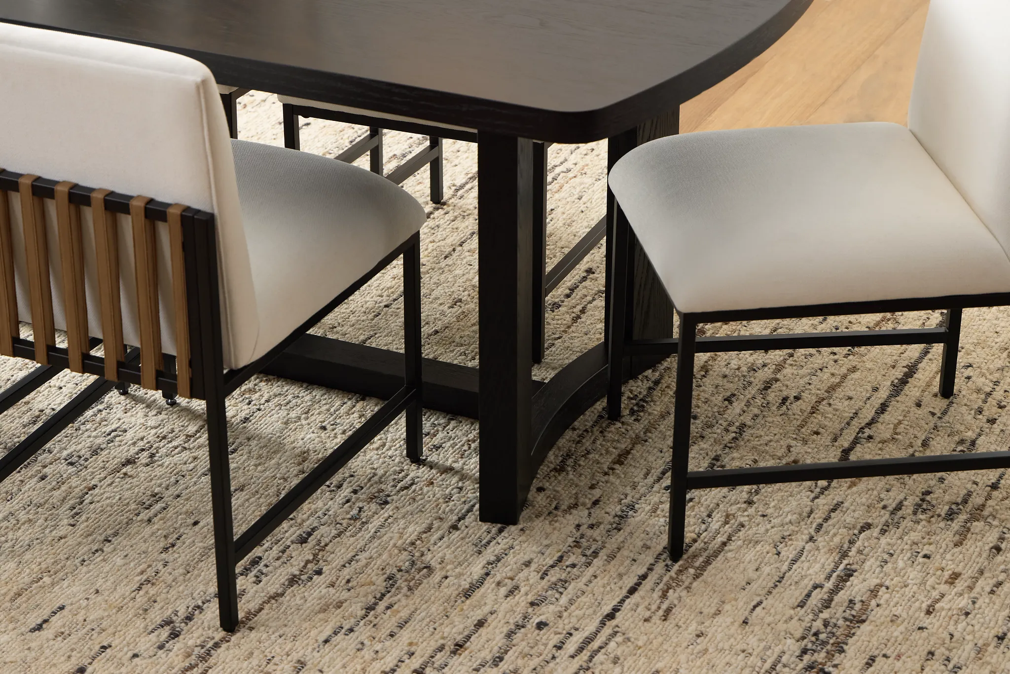 Modesto Black Rectangular Table