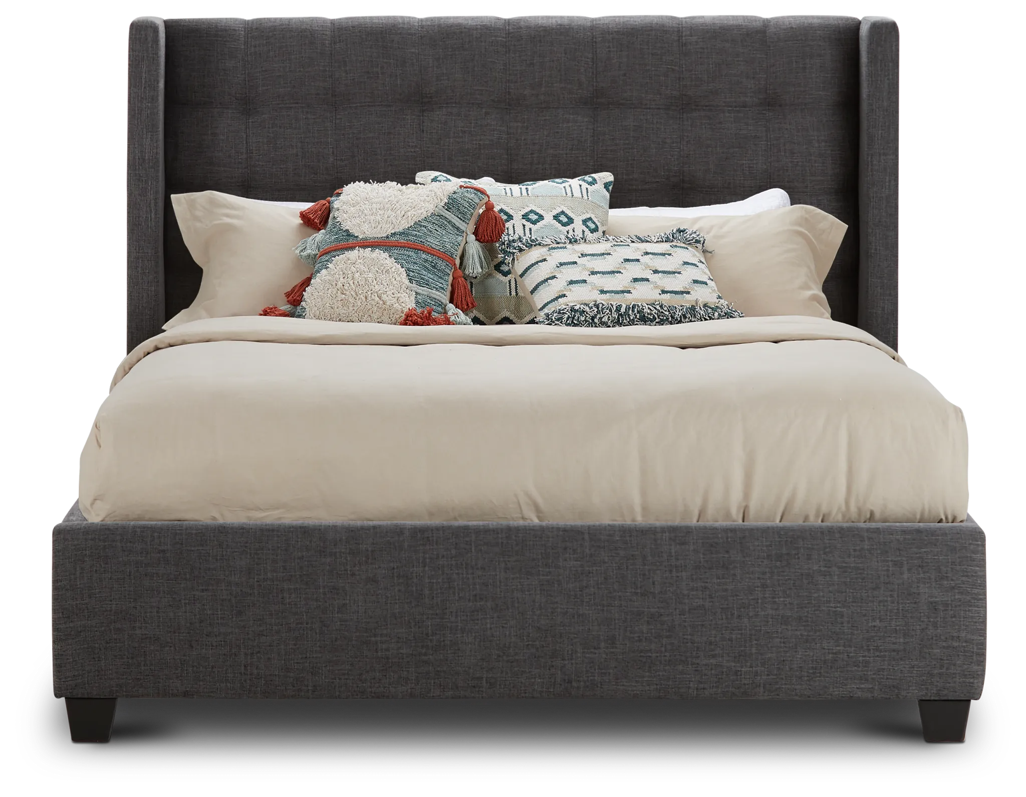 Chatham Dark Gray Low Platform Bed