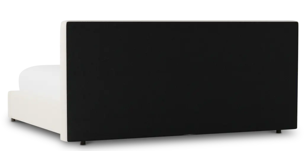 Grayton Gellar White 44" Upholstered Platform Bed Grayton Gellar White 44" Upholstered Platform Bed