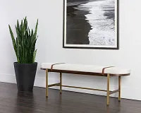 Emalee Light Beige Bench