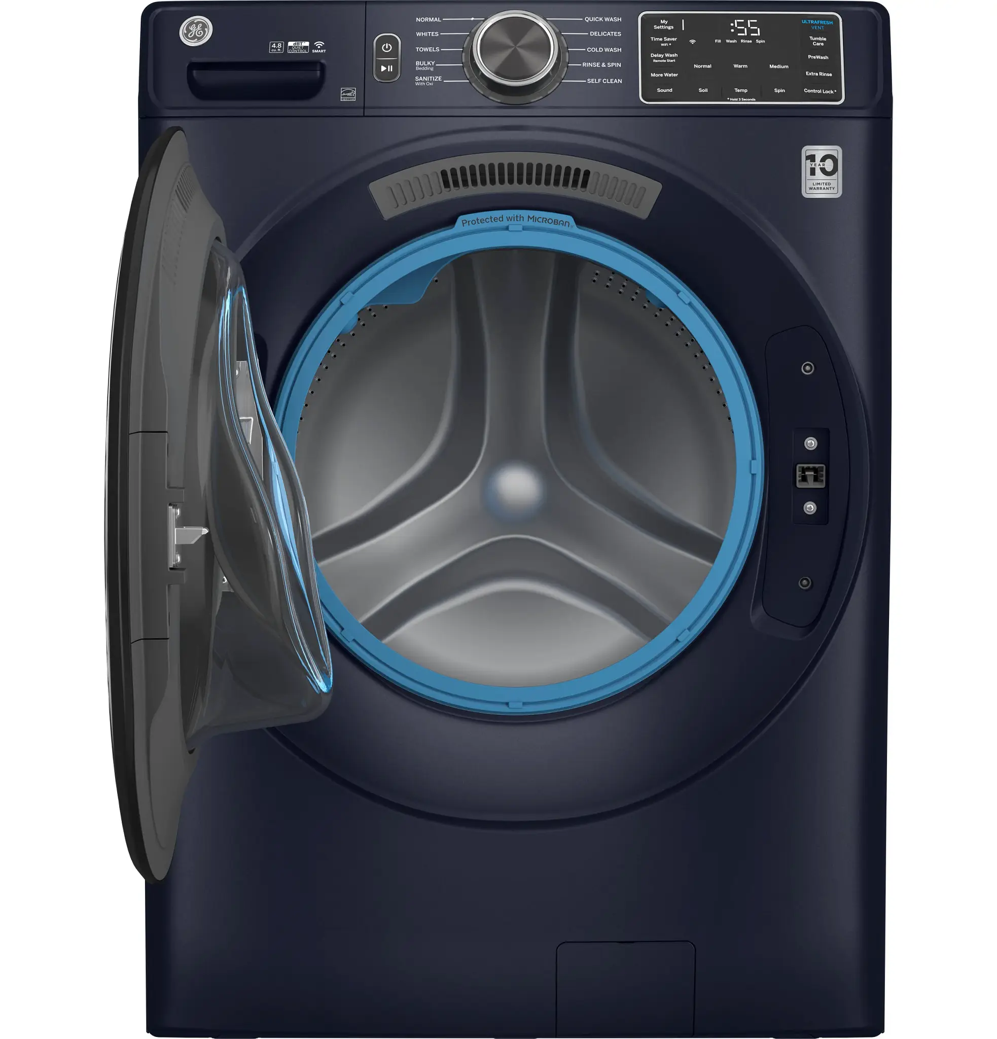 Ge 550 Series Blue Front Load Washer Ge 550 Series Blue Front Load Washer