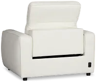 Tidal White Lthr/vinyl Power Recliner