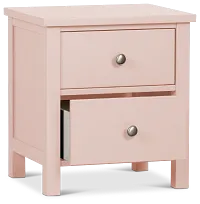 Charleston Pink 2-drawer Nightstand