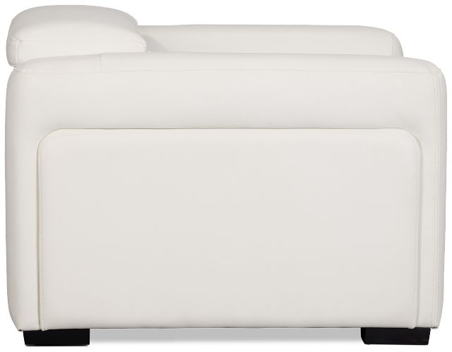 Melody White Micro Power Recliner