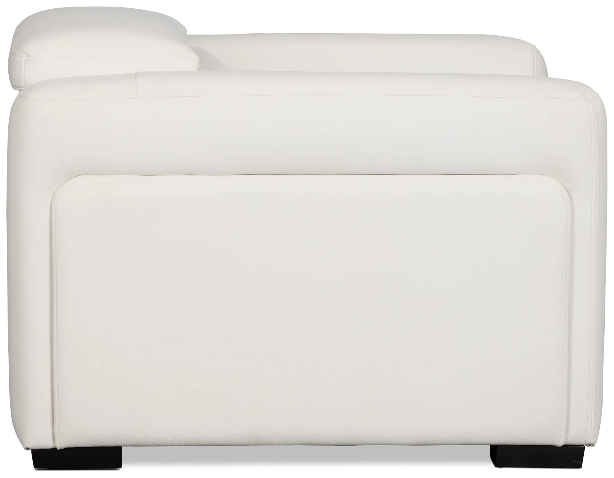 Melody White Micro Power Recliner