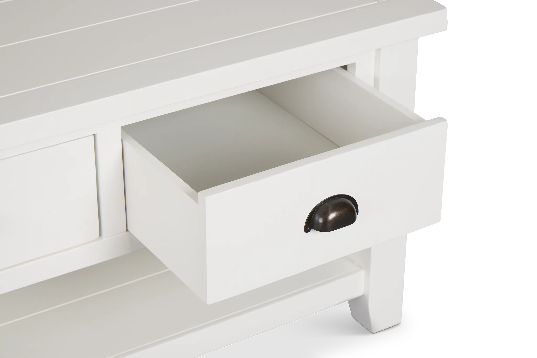 Bismark White Rectangular Coffee Table