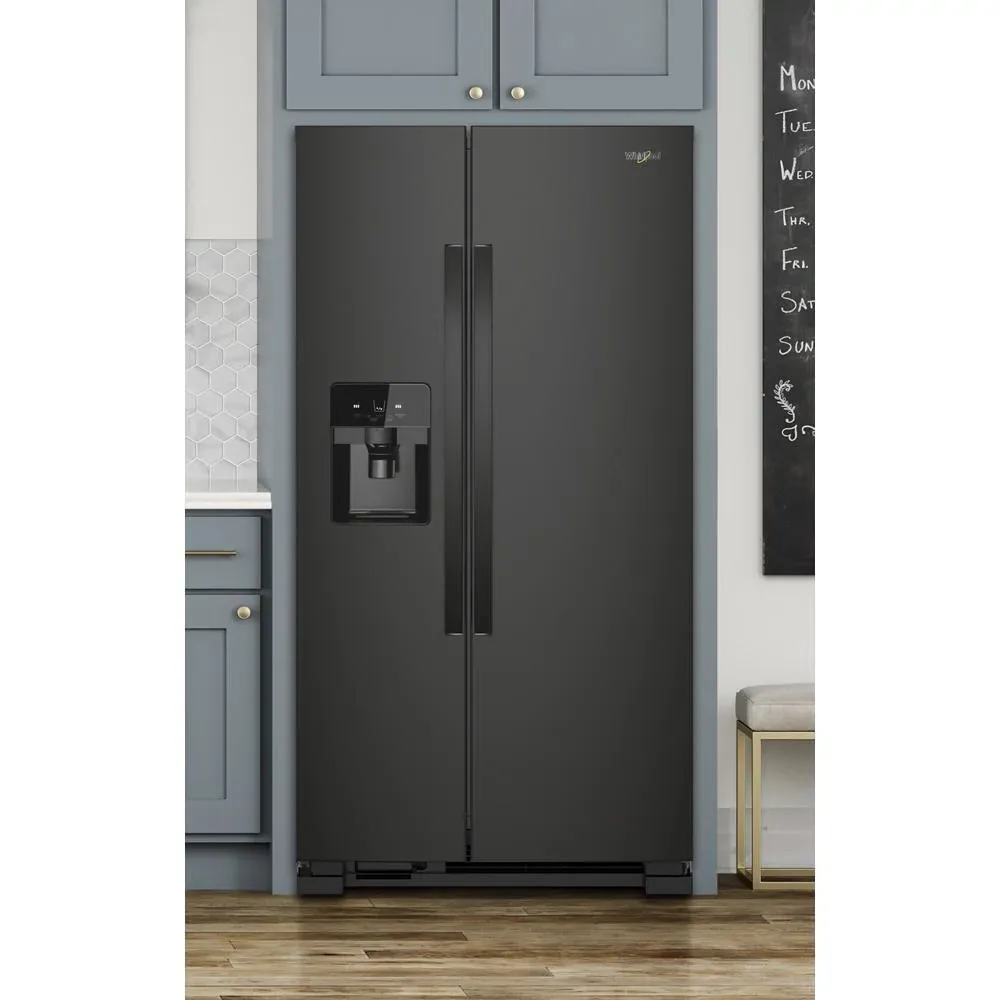 Whirlpool 325 Series Black Side By Side Refrigerator
