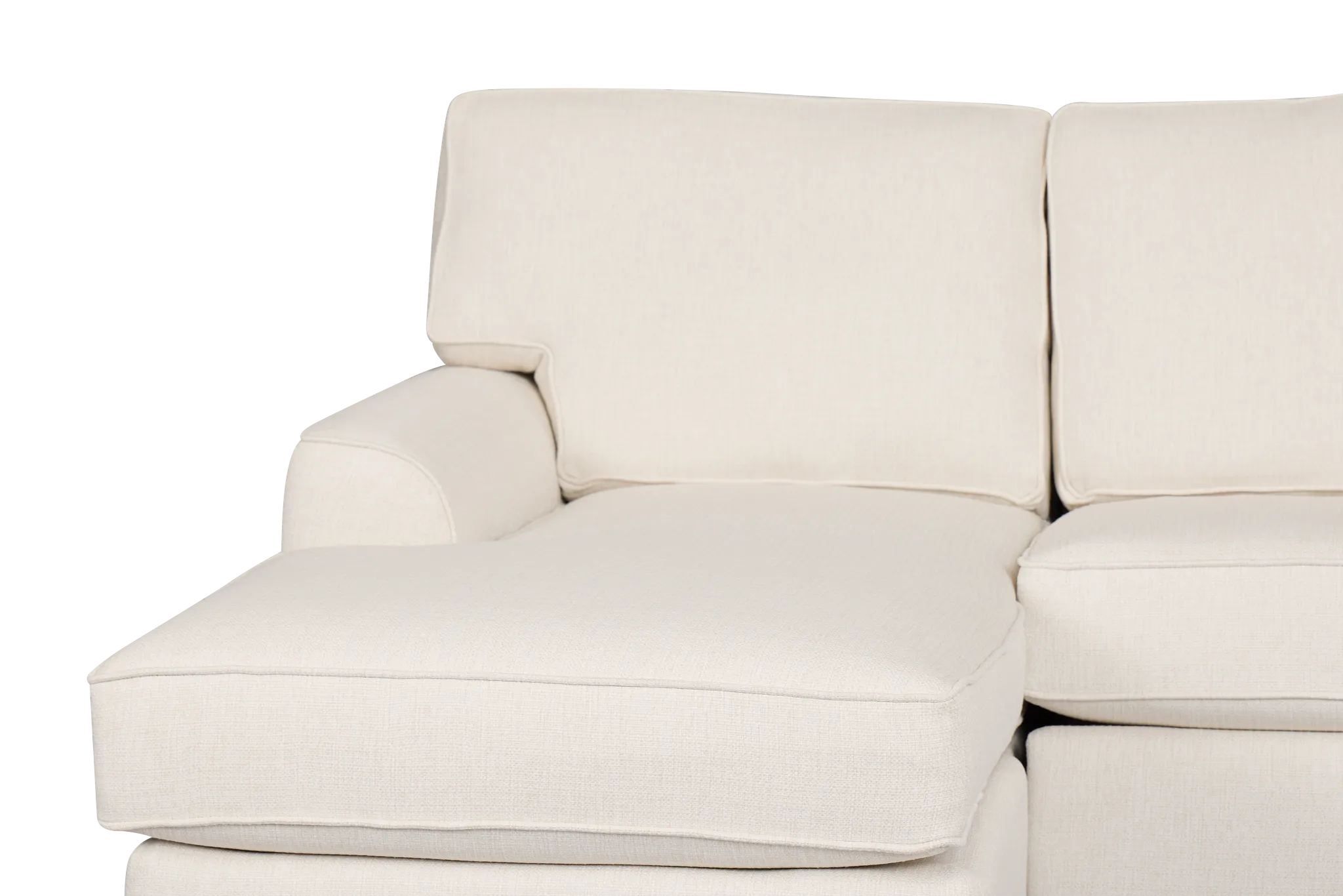 Sinclair Light Beige Fabric Medium Left Chaise Sectional