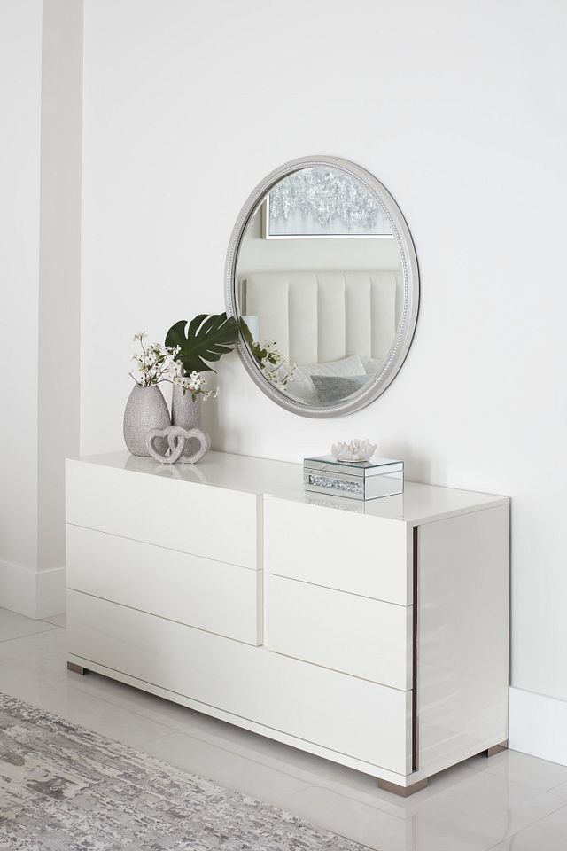 Santino White Dresser