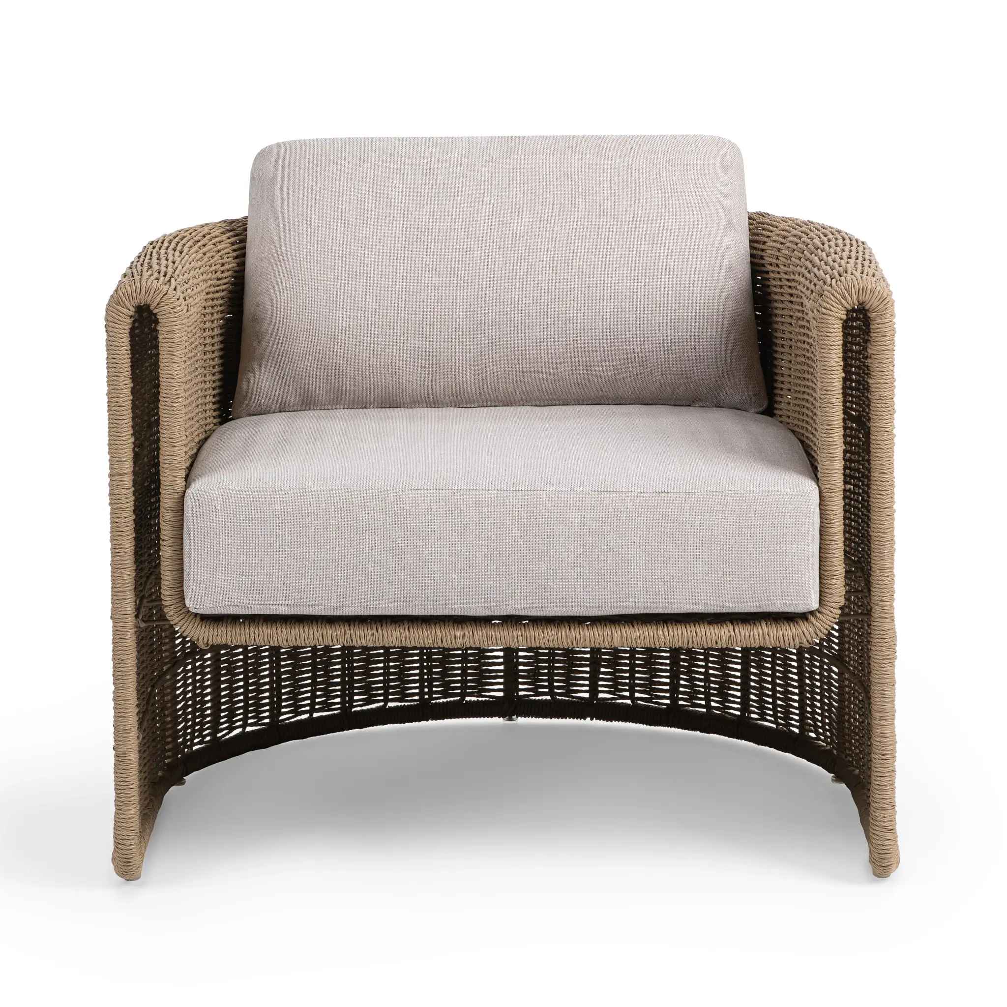 Panther Beige Woven Cushioned Chair Panther Beige Woven Cushioned Chair