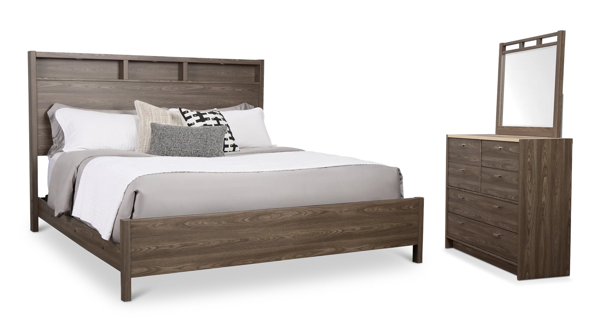 Warren Gray Panel Bedroom