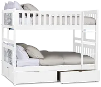 Charleston White Storage Bunk Bed