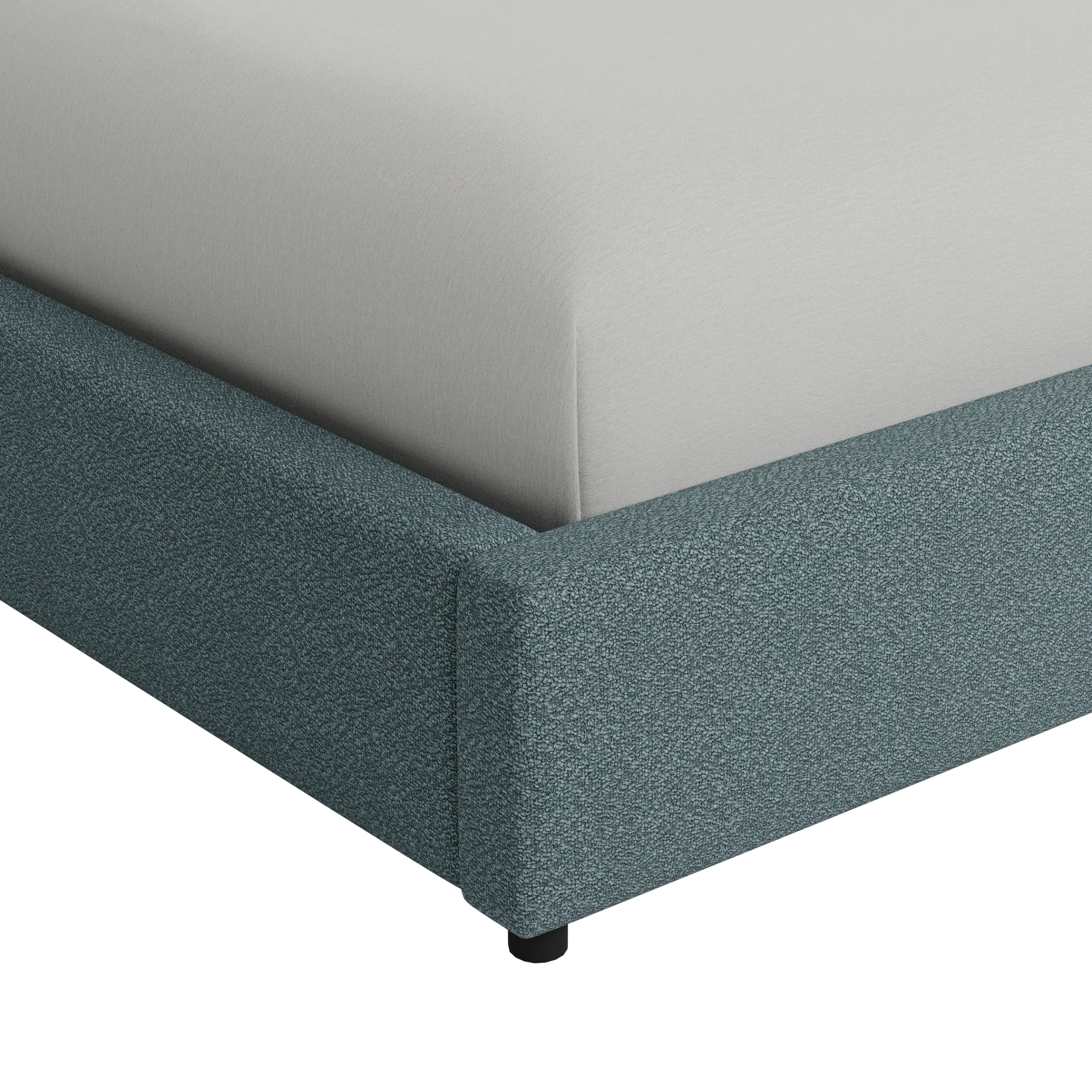 Grayton Sutton Blue 54" Upholstered Platform Bed