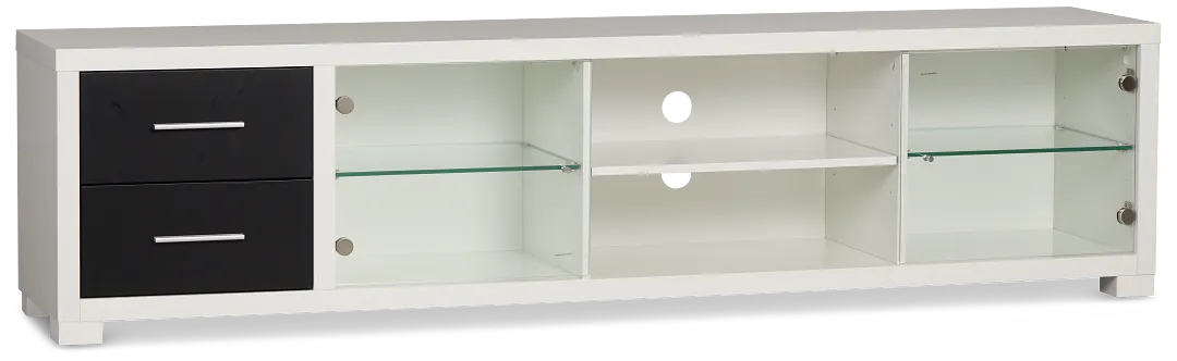 Doral White 85" Tv Stand