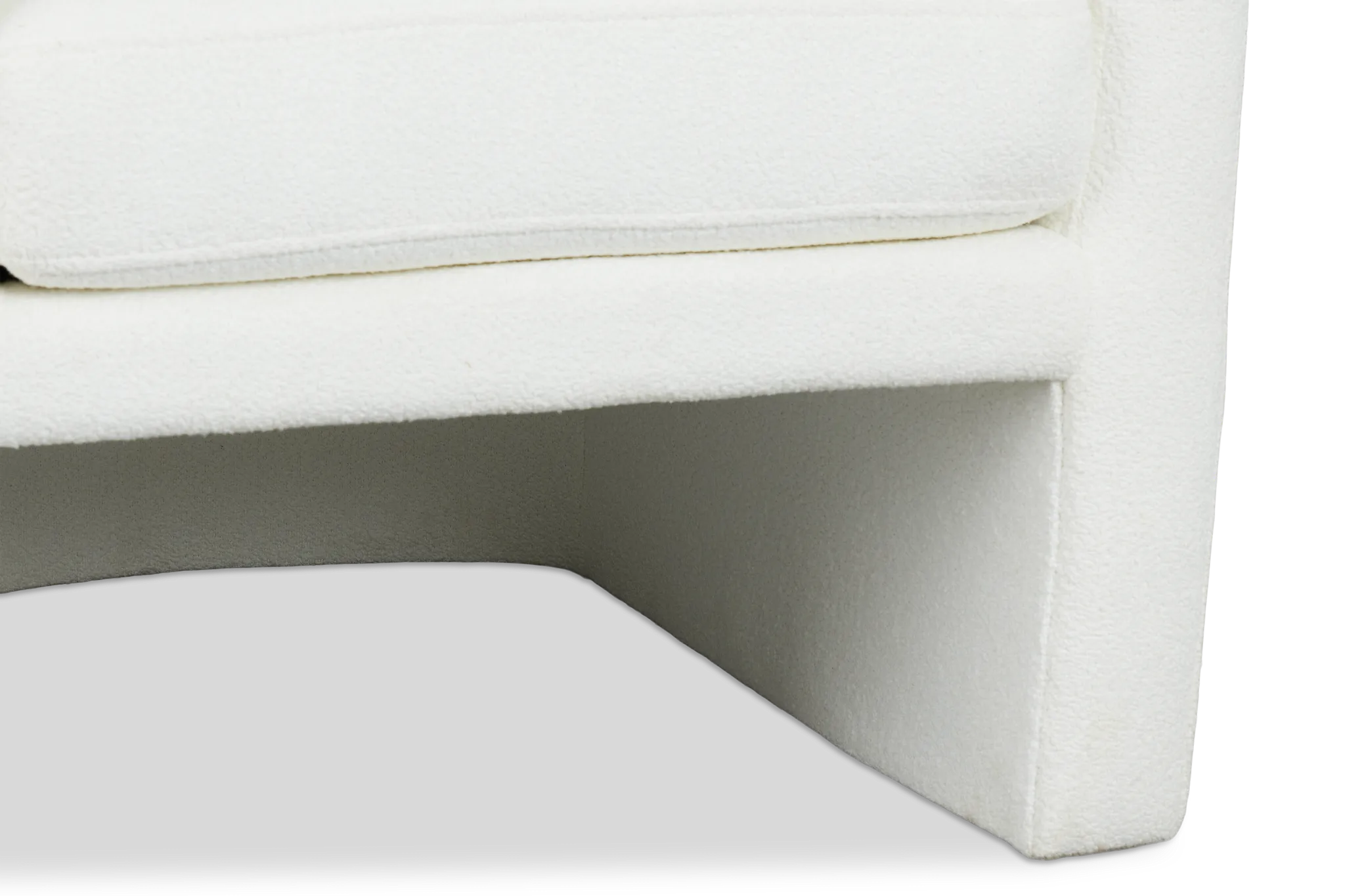 Kalid White Accent Chair