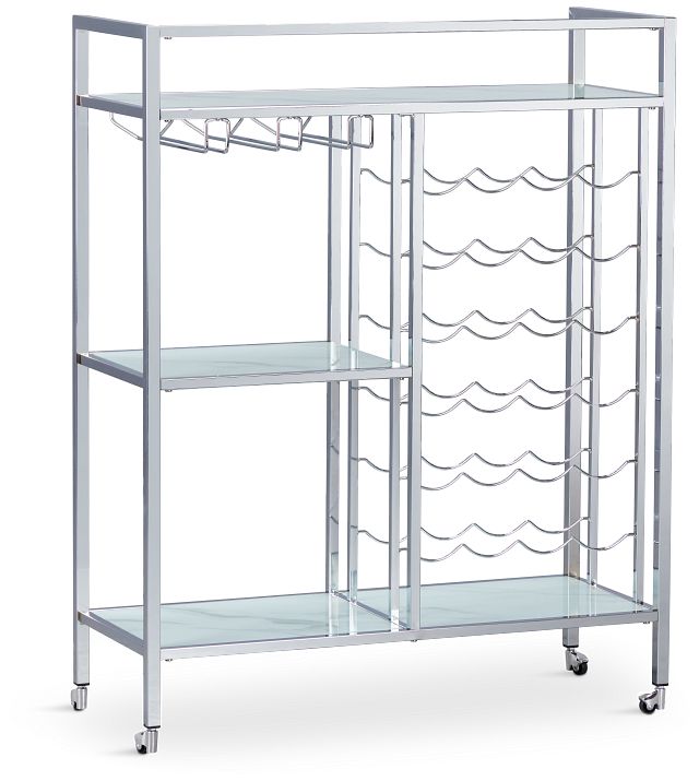 Teren Chrome Bar Cart