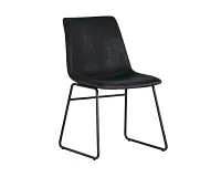 Ozark Black Upholstered Side Chair