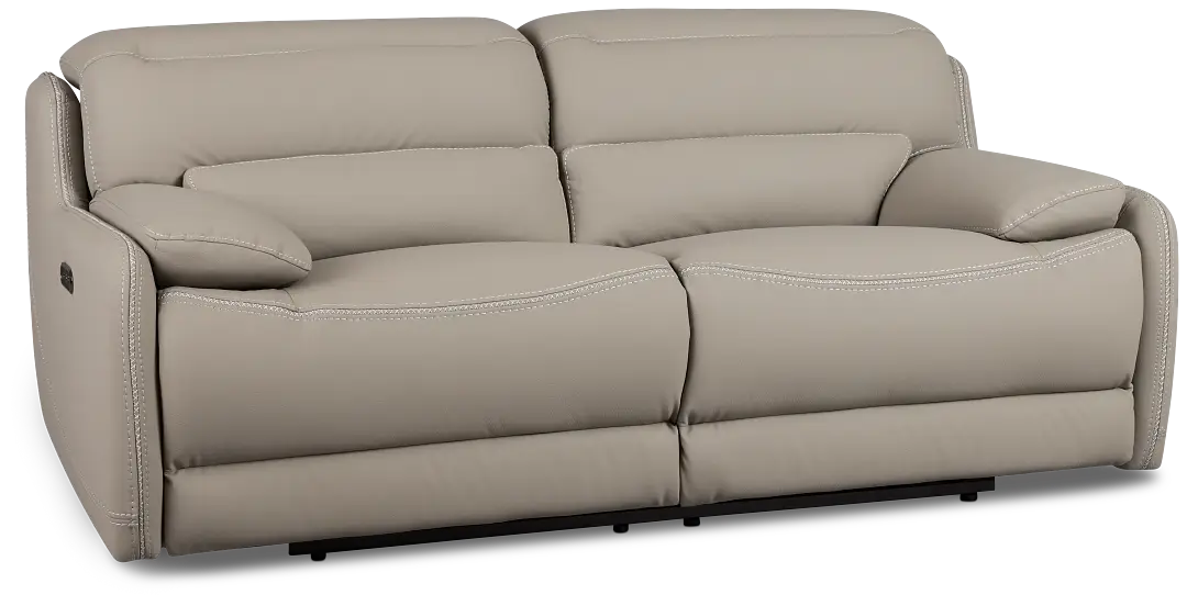 Jett Gray Micro Power Reclining Loveseat Jett Gray Micro Power Reclining Loveseat